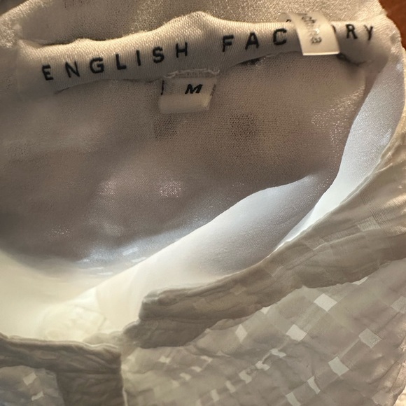 English Factory Cream Textured Casual Dress - Picture 5 of 5